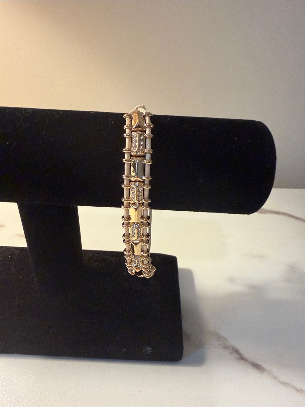 Gold-Tone Crystal adjustable Bracelet‎